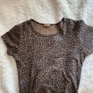 Brandy Melville Brown Cheetah Print Top sold out online <3